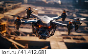 Combat FPV drone. Стоковое AI-изображение, AI-художник Кирилл Черезов / Фотобанк Лори