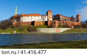 View of Wawel Castle, Poland. Стоковое фото, фотограф Яков Филимонов / Фотобанк Лори
