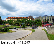 Bratislava, Slovakia - 10 Jun 2011: The building in Bratislava, Slovakia. Редакционное фото, фотограф Сергей Стрелков / Фотобанк Лори