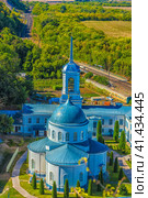 Divnogorsky Assumption Monastery - a cave monastery of the Voronezh Diocese of the Russian Orthodox Church, located in the village of Divnogorsky Monastery, Liskinsky District, Voronezh Region (2020 год). Редакционное фото, фотограф Анна Кривицкая / Фотобанк Лори