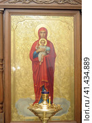 Icon of Mother of God and Jesus Christ. Стоковое фото, фотограф Анна Кривицкая / Фотобанк Лори