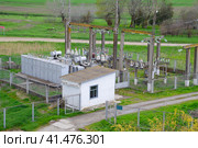 Electrical substation for power supply to an industrial facility. Стоковое фото, фотограф Леонид Еремейчук / Фотобанк Лори