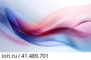 Abstract background of red and blue curved stripes. Generated by AI. Стоковое AI-изображение, AI-художник Ярославский Максим / Фотобанк Лори
