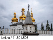 Тюмень. Свято-Троицкий мужской монастырь (2023 год). Редакционное фото, фотограф Литвяк Игорь / Фотобанк Лори