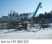 Platform of construction pipelines. Стоковое фото, фотограф Леонид Еремейчук / Фотобанк Лори