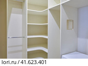Installed new built-in furniture in the pantry, dressing room. Стоковое фото, фотограф Андрей Журавлев / Фотобанк Лори