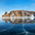 Frozen Lake Baikal. Panoramic view of beautiful mirror ice near Cape Hoboy - the northern tip of Olkhon Island at sunset. Beautiful winter landscape. Natural cold background. Winter holidays, ice travel. Стоковое фото, фотограф Виктория Катьянова / Фотобанк Лори