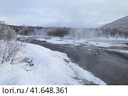 Малкинские горячие источники, Камчатка. Стоковое фото, фотограф Римма Тельнова / Фотобанк Лори