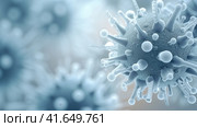 A close up of a virus that has been infected, AI. Стоковое AI-изображение, AI-художник Сергей Старуш / Фотобанк Лори