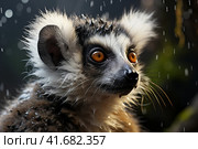 Lemur, super realistic,    Generative AI. Стоковое AI-изображение, AI-художник Анна Кривицкая / Фотобанк Лори