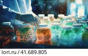 Laboratory for the Study of Living Organic Substances. Стоковое AI-изображение, AI-художник Кирилл Черезов / Фотобанк Лори