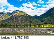 Река Чулышман. Горный Алтай. Стоковое фото, фотограф Макаров Алексей / Фотобанк Лори