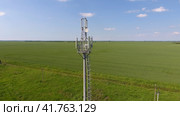 Cellular tower. Equipment for relaying cellular and mobile signal. Стоковое фото, фотограф Леонид Еремейчук / Фотобанк Лори