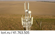Equipment for relaying cellular and mobile signal. Cellular tower. Стоковое фото, фотограф Леонид Еремейчук / Фотобанк Лори