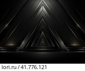 Abstract geometric background. 3D illustration Polygonal glossy surface. Стоковое AI-изображение, AI-художник Ярославский Максим / Фотобанк Лори