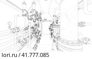 Movement between gate valves and pipes. Стоковая анимация, аниматор Кирилл Черезов / Фотобанк Лори