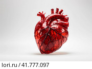 Стеклянное сердце. Generative AI. Стоковое AI-изображение, AI-художник Щеголева Ольга / Фотобанк Лори