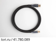 Высококачественный аудиофильский usb провод. Стоковое фото, фотограф Станислав Кноп / Фотобанк Лори