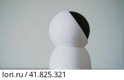 Home surveillance online camera, close-up on a white background. Стоковое видео, видеограф Андрей Журавлев / Фотобанк Лори