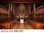 Zagreb, Croatia - 29 Apr 2018: Church Saint Cyril and Methodius in Zagreb city, Croatia. Редакционное фото, фотограф Сергей Стрелков / Фотобанк Лори