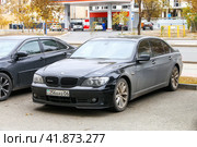 BMW 7-series (2022 год). Редакционное фото, фотограф Art Konovalov / Фотобанк Лори
