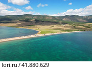 Lake Baikal from the air in summer. Стоковое фото, фотограф Виктория Тельминова / Фотобанк Лори