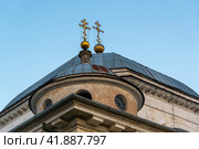Собор Бориса и Глеба (1785-1796 гг.). Новоторжский Борисоглебский монастырь.Торжок, Тверская область (2021 год). Стоковое фото, фотограф Александр Щепин / Фотобанк Лори