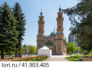 The Sunni Mosque or the Mukhtarov Mosque in Vladikavkaz, Russia (2021 год). Стоковое фото, фотограф Юлия Белоусова / Фотобанк Лори