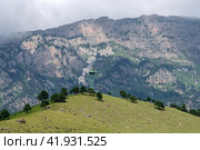 Пограничная вышка в  горах Ингушетии. Стоковое фото, фотограф Pukhov K / Фотобанк Лори