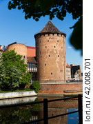 Brama Stagiewna is historical heritage of Gdansk. Стоковое фото, фотограф Яков Филимонов / Фотобанк Лори