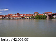 The view on Lent, the oldest center of Maribor, Slovenia (2018 год). Стоковое фото, фотограф Сергей Стрелков / Фотобанк Лори