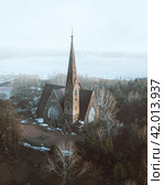 Кирха святой Марии Магдалины в Приморске (2021 год). Стоковое фото, фотограф Вячеслав Азаров / Фотобанк Лори