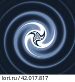 Navy Blue Triskelion - Powerful Amulet of Balance with Nature. Стоковая иллюстрация, иллюстратор Iva Noel / Фотобанк Лори