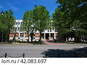 The building in Podgorica city, Montenegro (2018 год). Стоковое фото, фотограф Сергей Стрелков / Фотобанк Лори