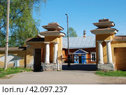 Музей валенок (музей льна). Никольская улица, 18а. Город Мышкин. Мышкинский район. Ярославская область (2010 год). Редакционное фото, фотограф lana1501 / Фотобанк Лори