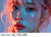 kim kyungah beauty. Стоковое AI-изображение, AI-художник Юлия Гапеенко / Фотобанк Лори
