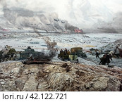 Диорама «Прорыв блокады Ленинграда». Фрагмент. (2023 год). Редакционное фото, фотограф Светлана Качанова / Фотобанк Лори