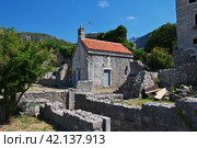 Ancient ruins of Stari Bar, Montenegro (2018 год). Стоковое фото, фотограф Сергей Стрелков / Фотобанк Лори