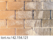 brown color gradient on the texture of paving slabs covered with sand. Стоковое фото, фотограф Дмитрий Коростылев / Фотобанк Лори