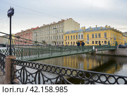 Почтамтский мост через Мойку. Санкт-Петербург (2019 год). Стоковое фото, фотограф Александр Алексеев / Фотобанк Лори