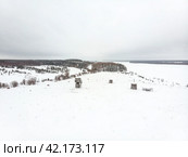 Деревня Погорелец. Мезенский район, Архангельская область (2024 год). Стоковое фото, фотограф Яковлев Сергей / Фотобанк Лори