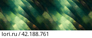 Abstract panoramic background. Texture with diagonal blurred wavy stripes in shades of green, inspired by nature. Wide texture background with seamless pattern. Great for design. Generative AI. Стоковое AI-изображение, AI-художник Андрей Степанов / Фотобанк Лори