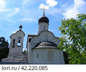 Храм Воскресения Христова в Переделкино. 7-я улица Лазенки, 42, строение 4. Поселение Внуковское. Город Москва (2014 год). Стоковое фото, фотограф lana1501 / Фотобанк Лори