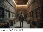Egyptian tomb man. Generate Ai. Стоковое AI-изображение, AI-художник Иван Рябоконь / Фотобанк Лори