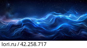 a dark blue gradient effect wallpaper, in the style of precisionist lines. Стоковое AI-изображение, AI-художник Юлия Гапеенко / Фотобанк Лори