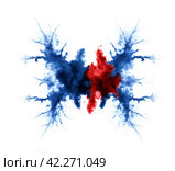 Rorschach test - a psychodiagnostic test for personality research. Generative AI. Стоковое AI-изображение, AI-художник Андрей Аркуша / Фотобанк Лори