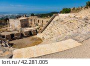 Amphitheater in the ancient Lycian city of Rhodiapolis. Стоковое фото, фотограф Яков Филимонов / Фотобанк Лори