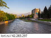 The Sunni Mosque or the Mukhtarov Mosque in Vladikavkaz, Russia (2021 год). Стоковое фото, фотограф Юлия Белоусова / Фотобанк Лори