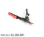 Compound action snips isolated on a white background. Стоковое фото, фотограф Елена  Попкова / Фотобанк Лори