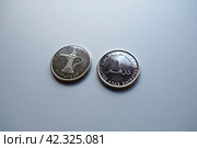 The Arab Emirates Dirham Arabic. ISO code AED is the official currency of the United Arab Emirates. Dirham is subdivided into 100 fils. Dirham was officially pegged to the IMF special drawing rights (2023 год). Стоковое фото, фотограф Юлия Петровская / Фотобанк Лори